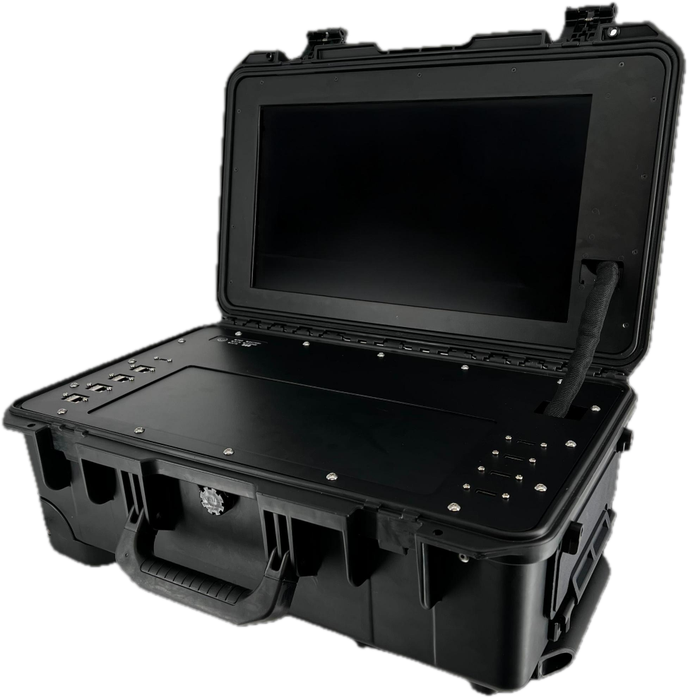 Critical Shift Nexus rugged Pelican case with integrated lid display