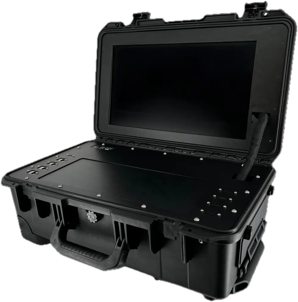 Critical Shift Nexus rugged Pelican case with integrated lid display